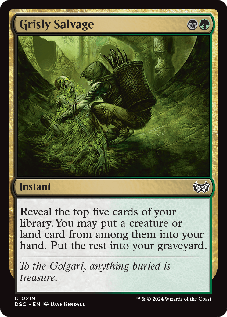 Grisly Salvage (DSC-219) [Duskmourn: House of Horror Commander]