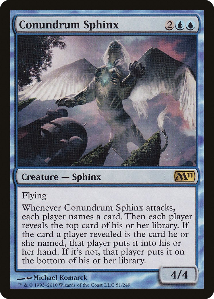 Conundrum Sphinx (M11-051) [Magic 2011] Foil