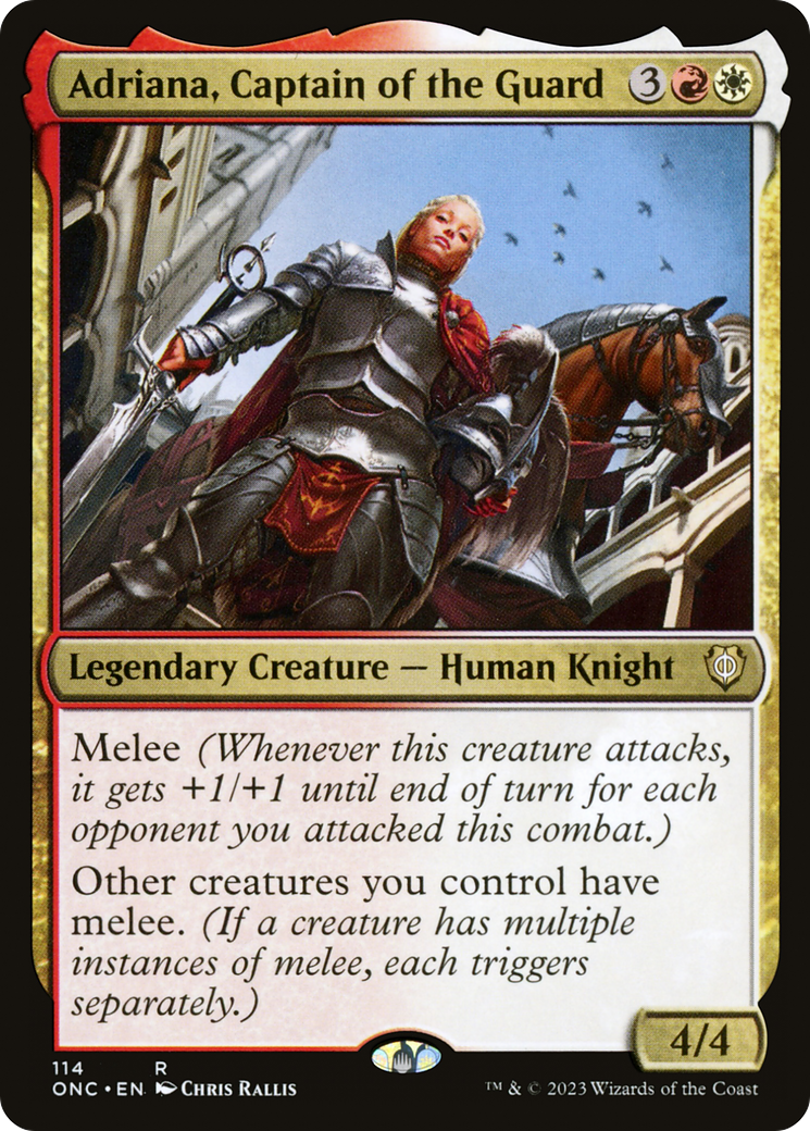 Adriana, Captain of the Guard (ONC-114) [Phyrexia: All Will Be One Commander]