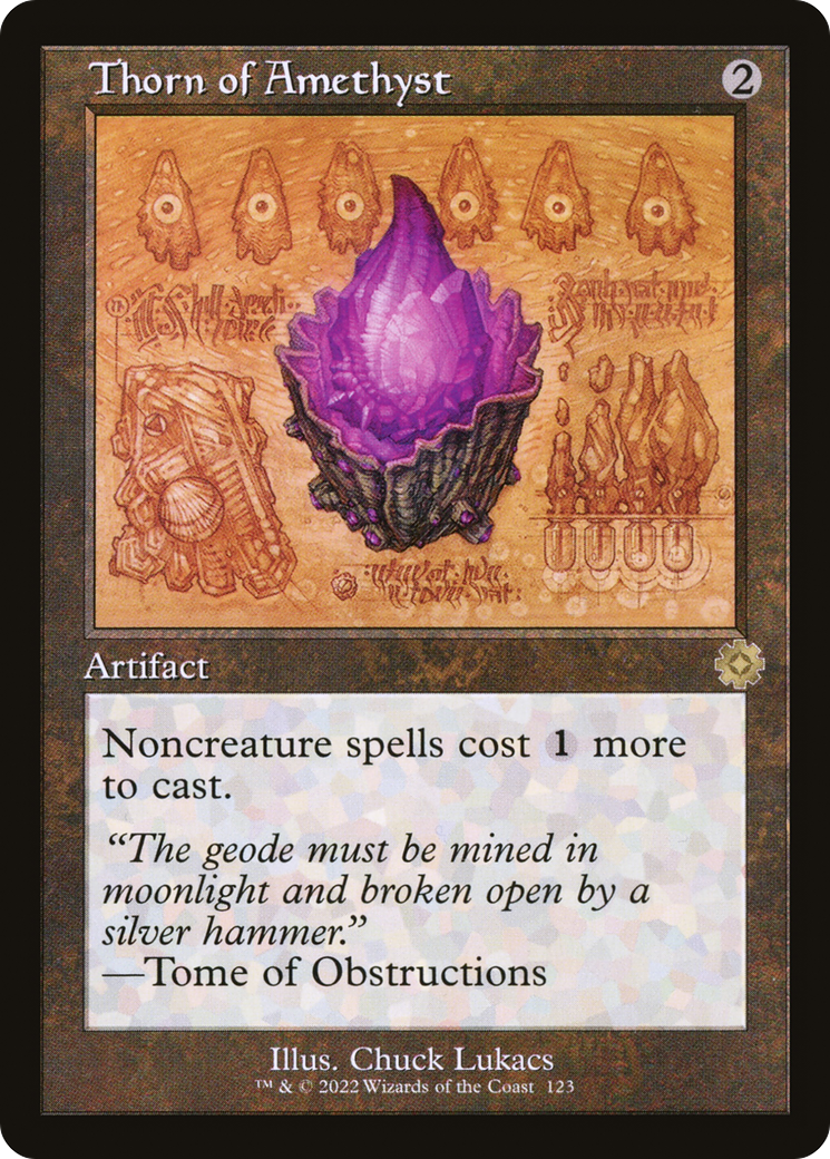 Thorn of Amethyst (Schematic) (BRR-123) [The Brothers' War Retro Artifacts]