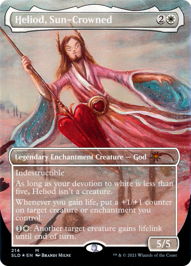 Heliod, Sun-Crowned (SLD-214) (Borderless) [Secret Lair Drop] Foil