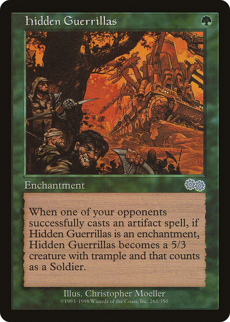 Hidden Guerrillas (USG-261) [Urza's Saga]