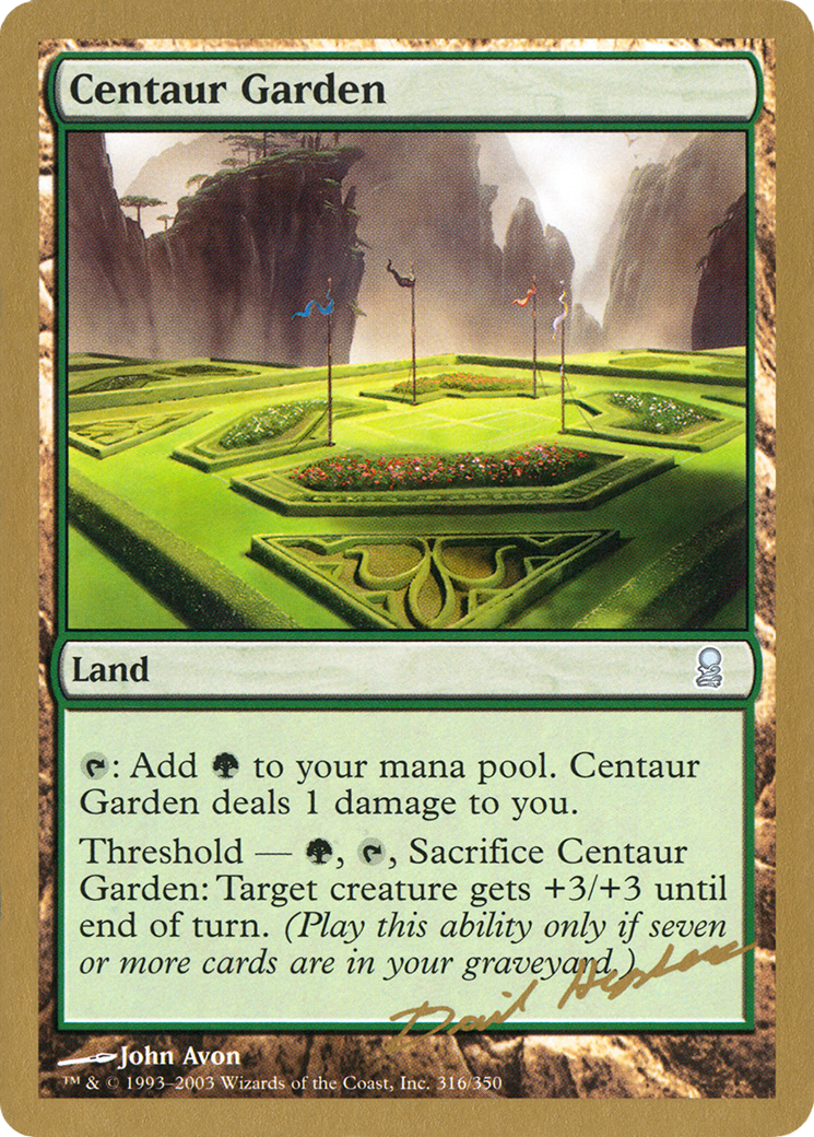 Centaur Garden - 2003 Dave Humpherys (ODY) [World Championship Decks 2003]