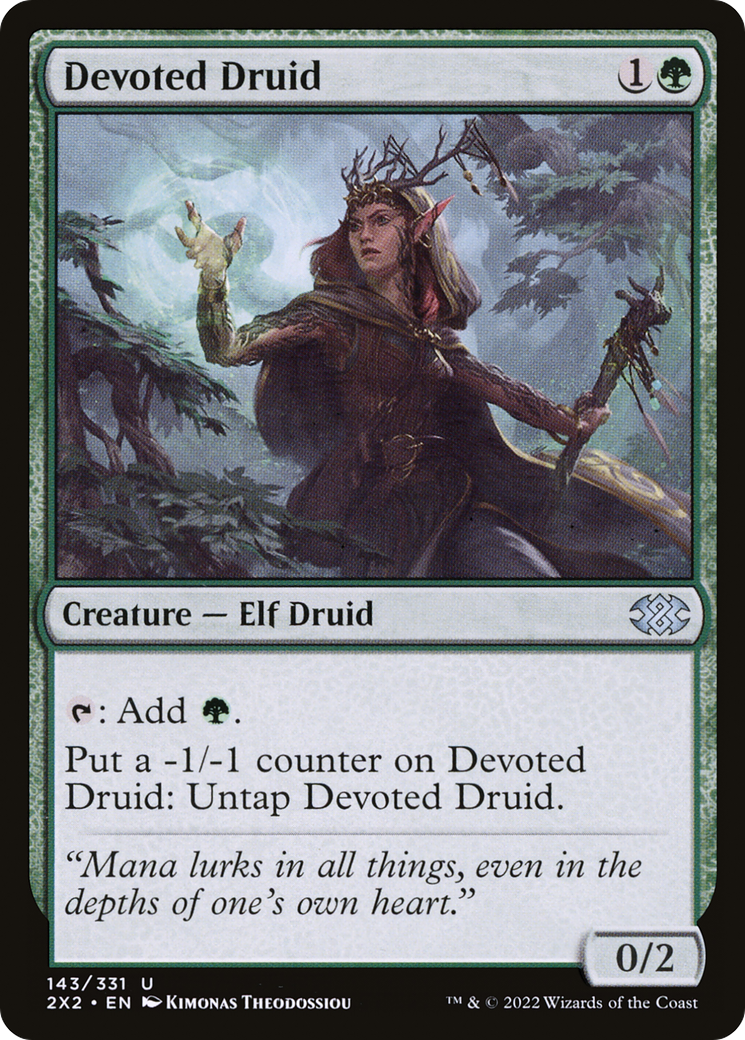 Devoted Druid (2X2-143) [Double Masters 2022] Foil