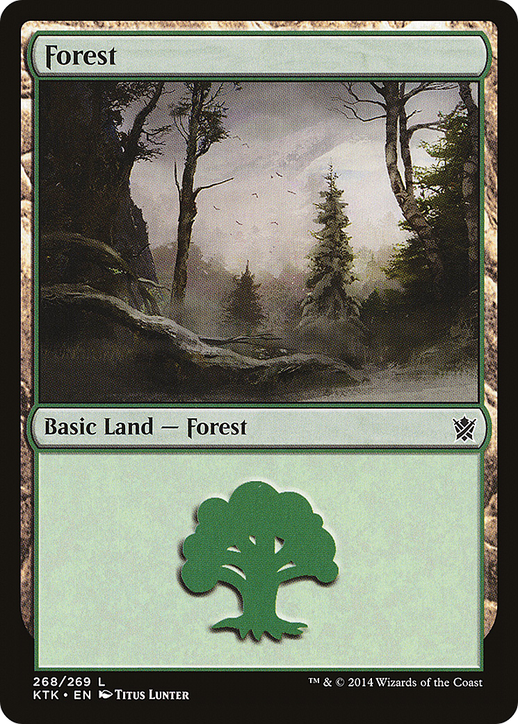 Forest (KTK-268) [Khans of Tarkir] Foil