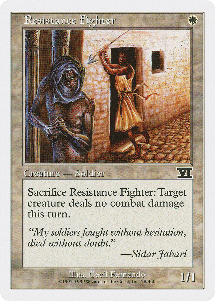 Resistance Fighter (6ED-038) [Classic Sixth Edition]