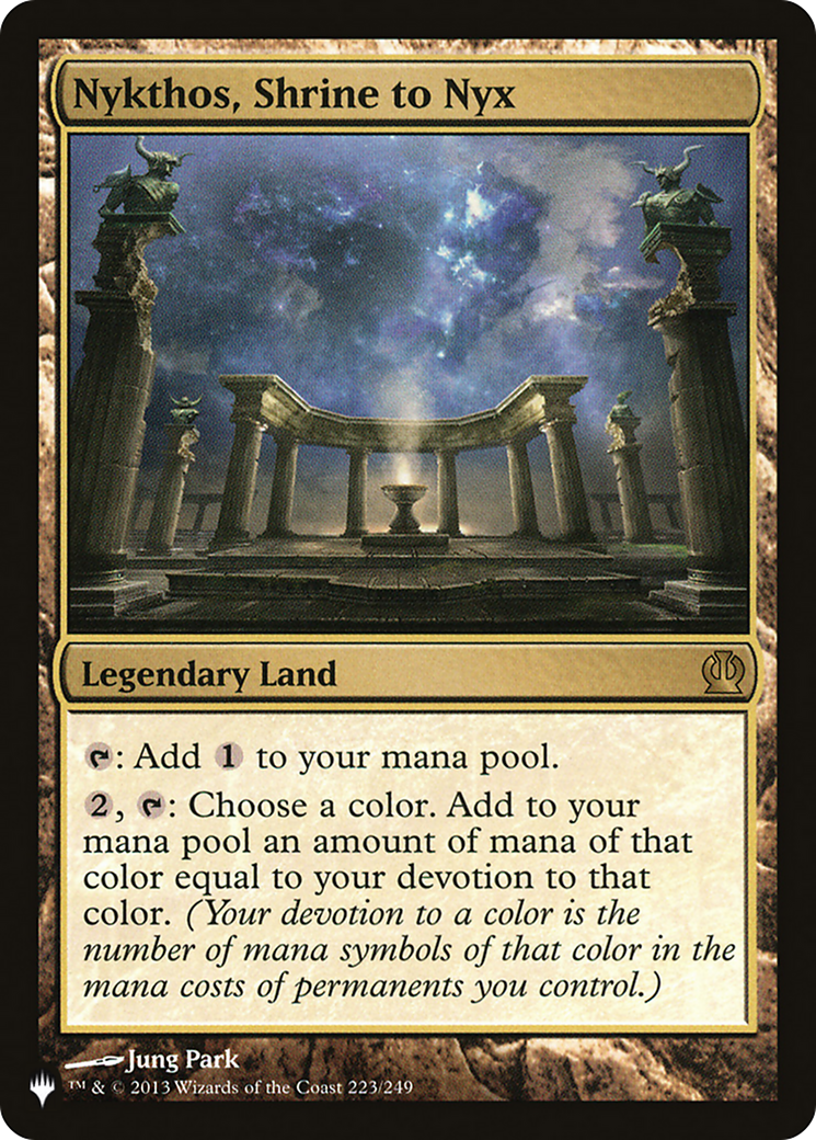 Nykthos, Shrine to Nyx (LIST-THS-223) [The List]