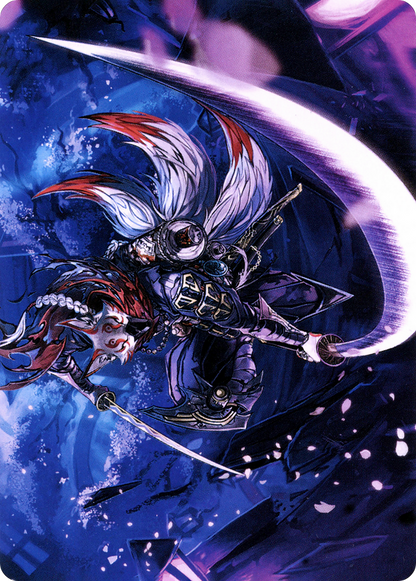 Blade-Blizzard Kitsune // Blade-Blizzard Kitsune (ANEO-047) (Borderless) [Neon Dynasty Art Series] Foil