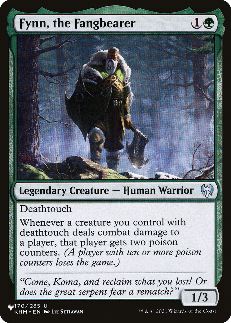 Fynn, the Fangbearer (LIST-KHM-170) [The List]
