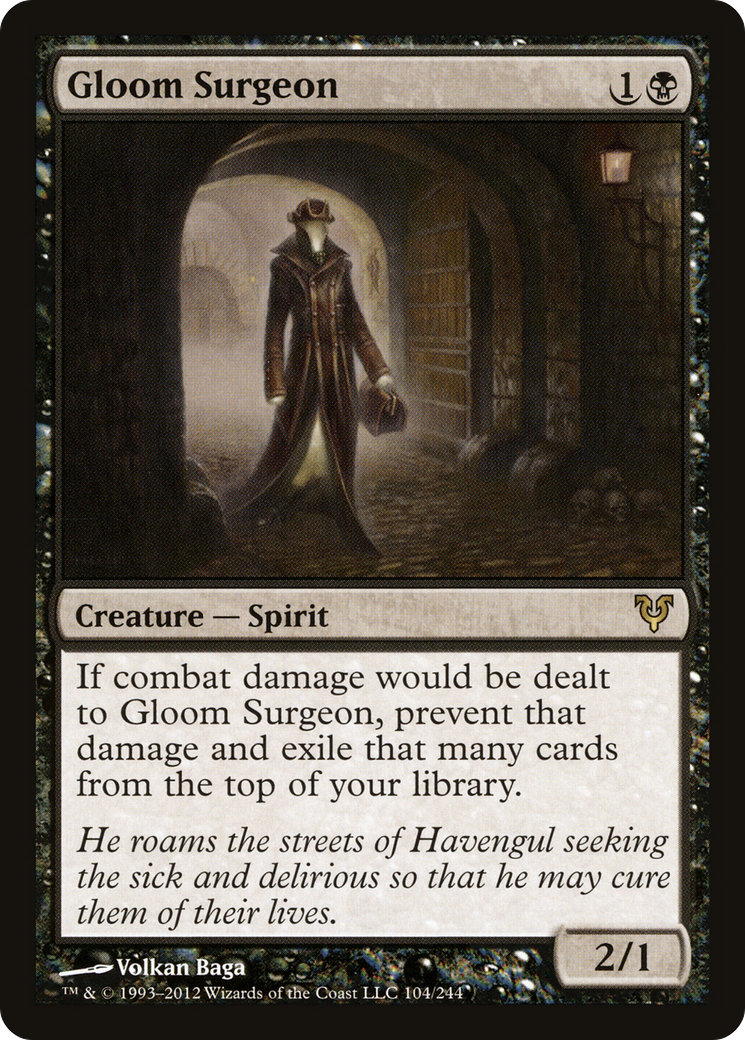 Gloom Surgeon (AVR-104) [Avacyn Restored] Foil