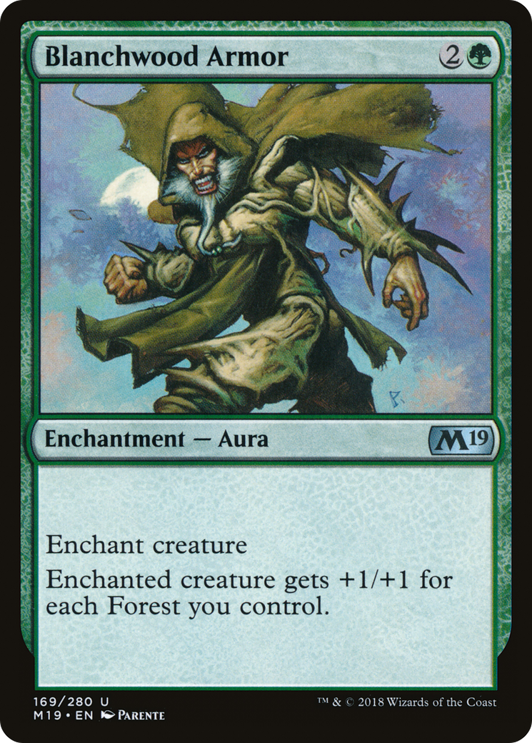 Blanchwood Armor (M19-169) [Core Set 2019] Foil