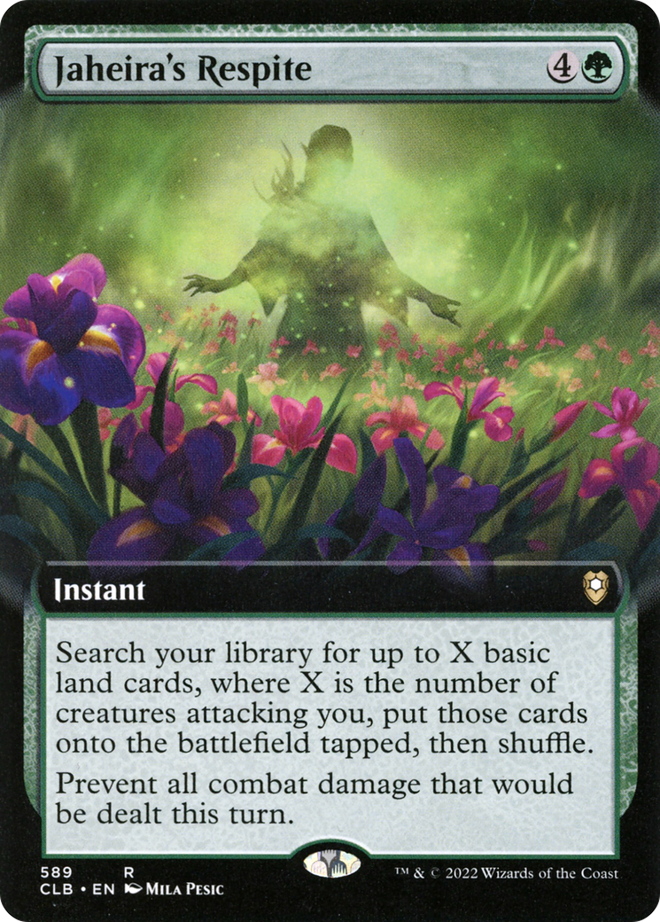 Jaheira's Respite (Extended Art) (CLB-589) [Commander Legends: Battle for Baldur's Gate]