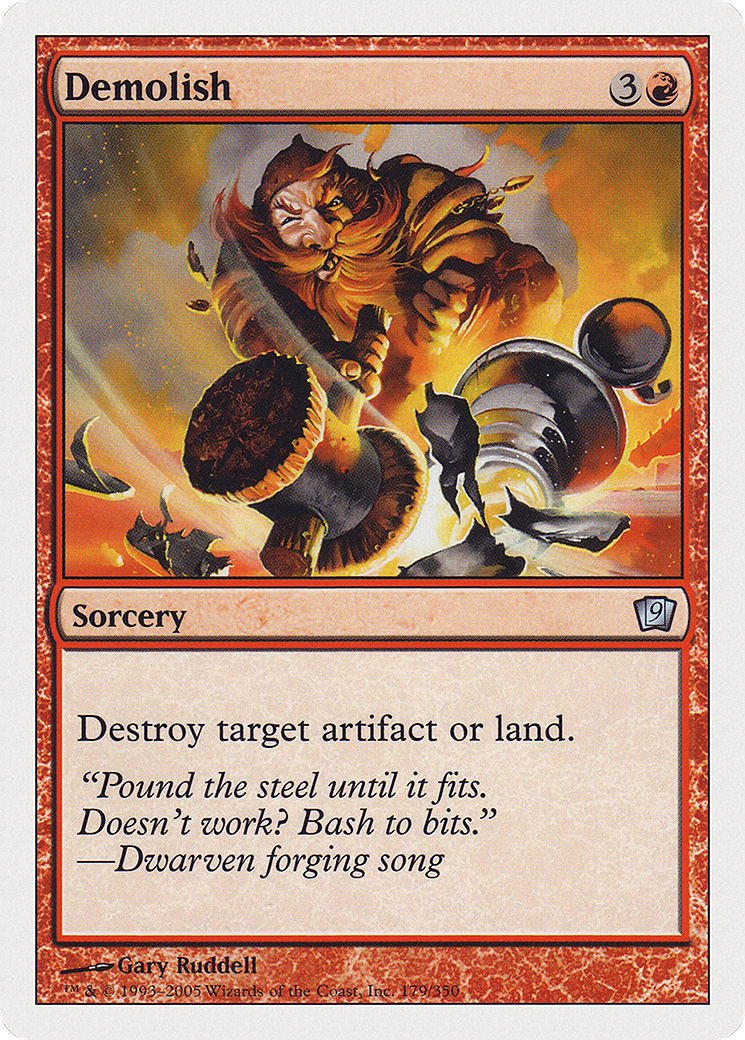 Demolish (9ED-179) [9th Edition] Foil