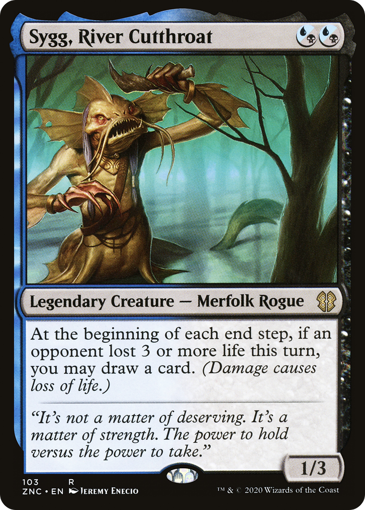 Sygg, River Cutthroat (ZNC-103) [Zendikar Rising Commander]