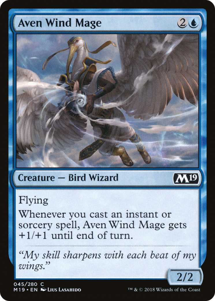 Aven Wind Mage (M19-045) [Core Set 2019]