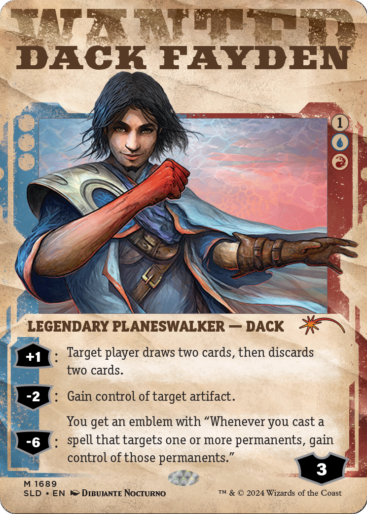 Dack Fayden (SLD-1689) (Showcase) (Borderless) [Secret Lair Drop]