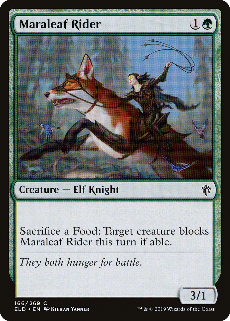 Maraleaf Rider (ELD-166) [Throne of Eldraine]