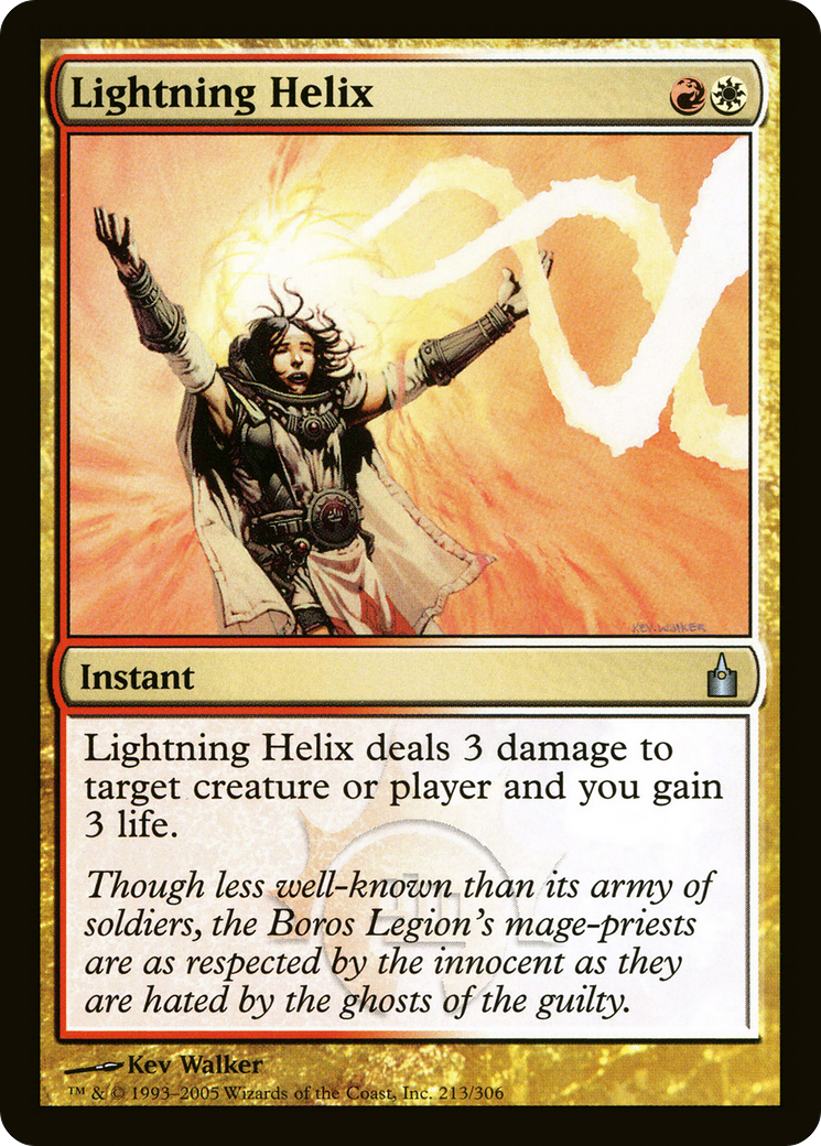 Lightning Helix (RAV-213) [Ravnica: City of Guilds] Foil