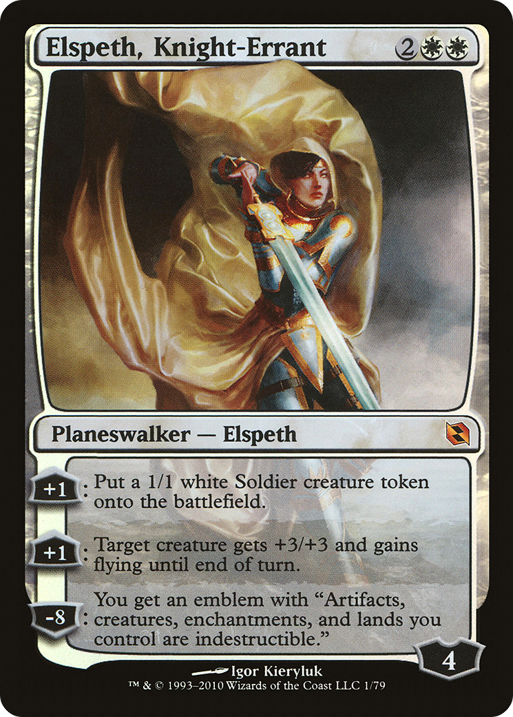 Elspeth, Knight-Errant (DDF-001) [Duel Decks: Elspeth vs. Tezzeret] Foil