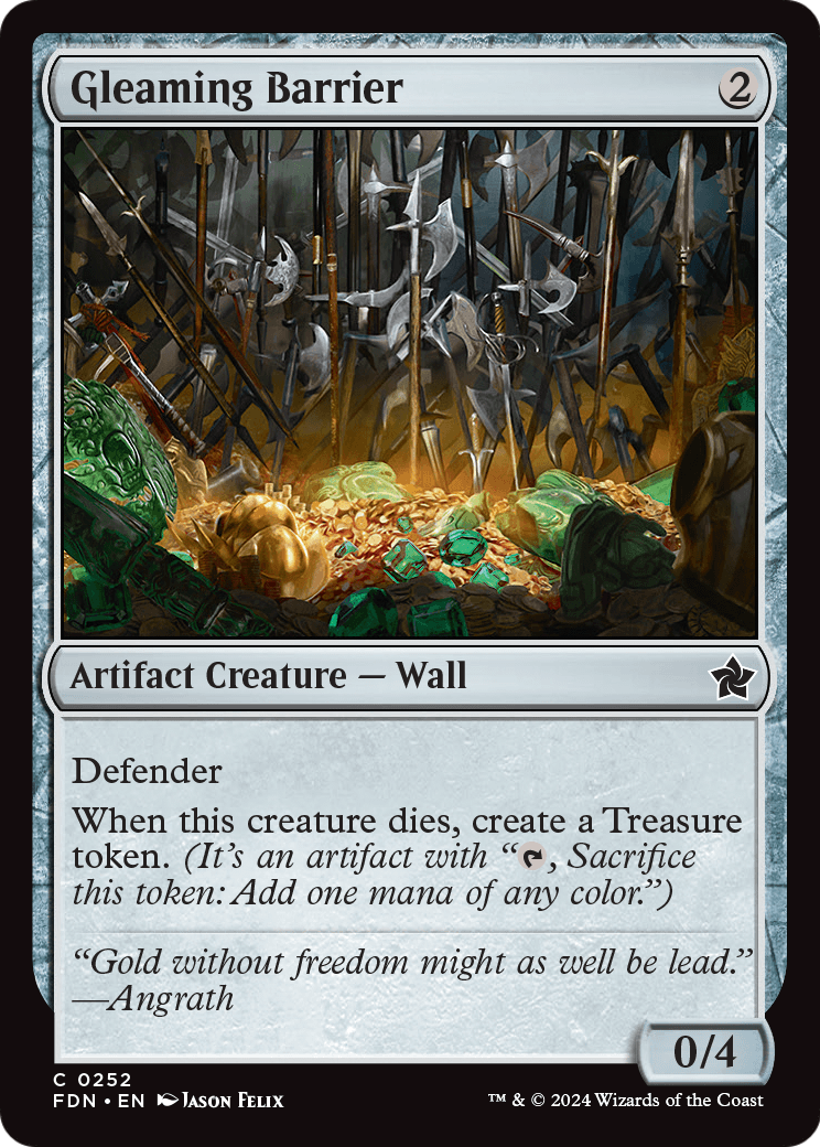 Gleaming Barrier (FDN-252) [Foundations] Foil