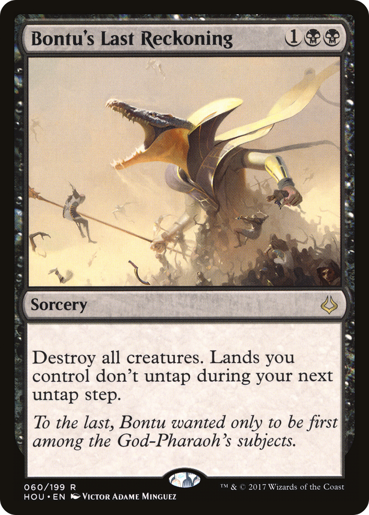 Bontu's Last Reckoning (HOU-060) [Hour of Devastation] Foil
