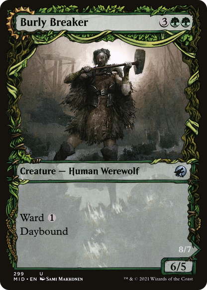 Burly Breaker (Showcase) (MID-299) [Innistrad: Midnight Hunt] Foil