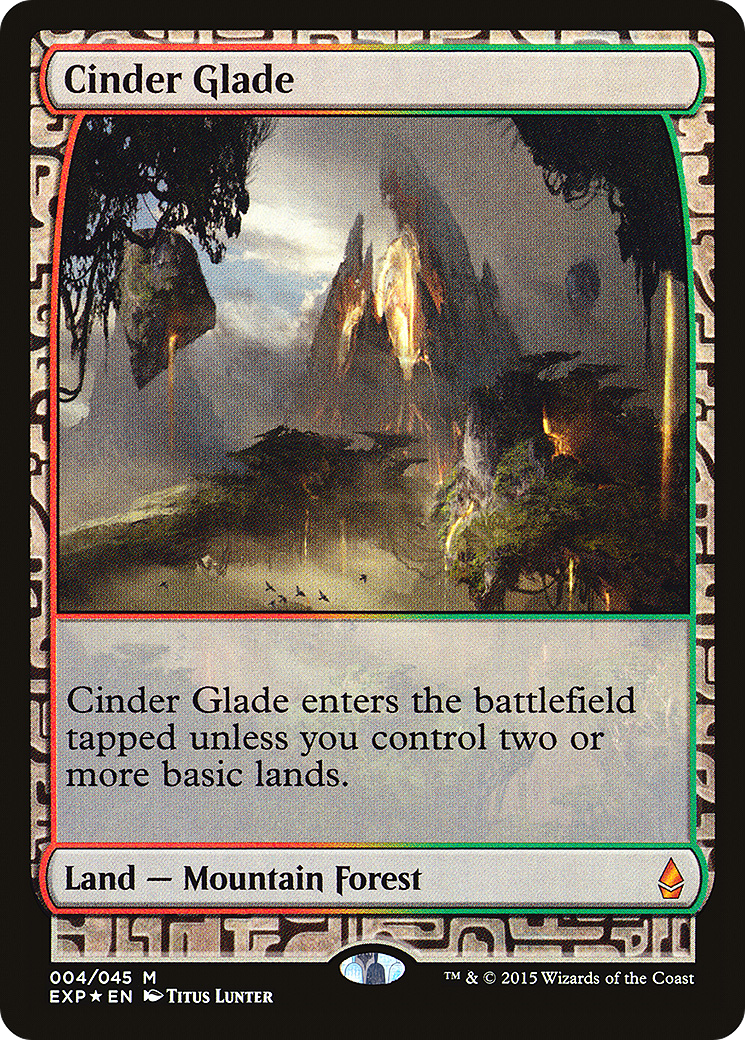 Cinder Glade (EXP-004) [Zendikar Expeditions] Foil