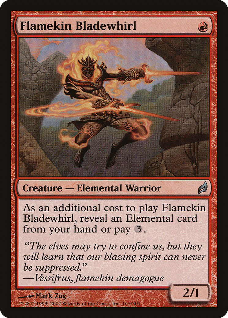 Flamekin Bladewhirl (LRW-165) [Lorwyn] Foil
