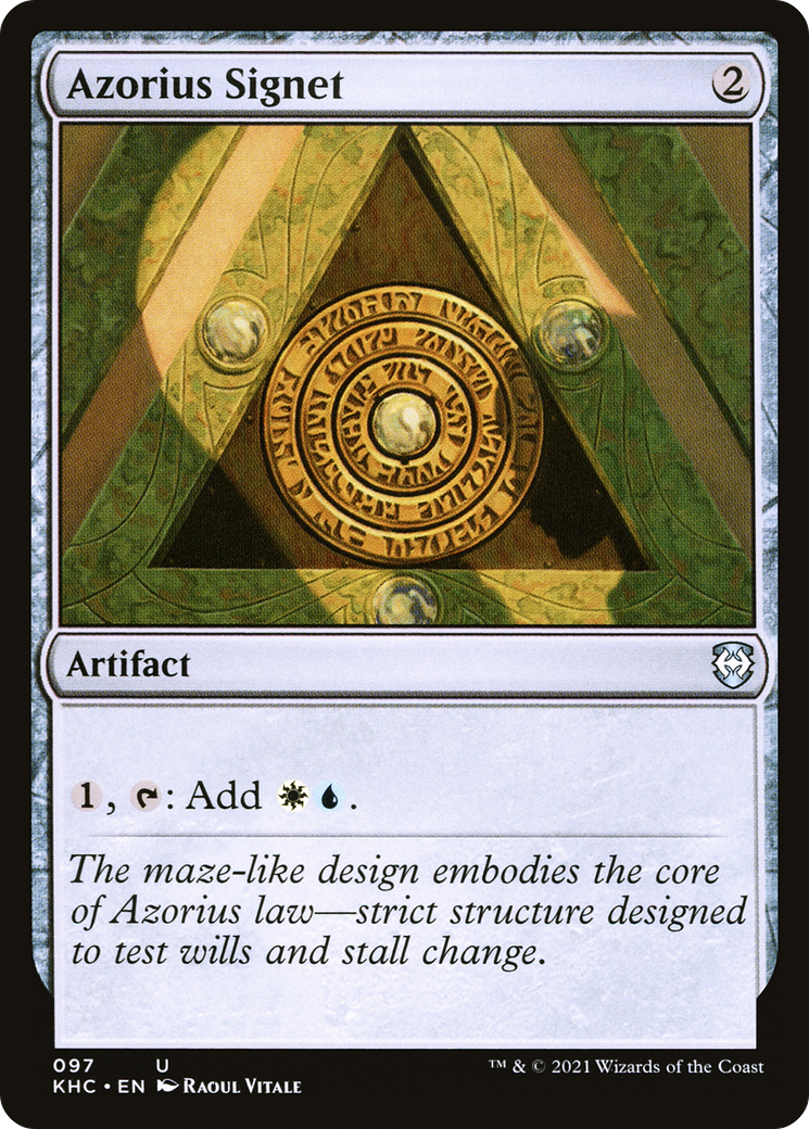 Azorius Signet (KHC-097) [Kaldheim Commander]
