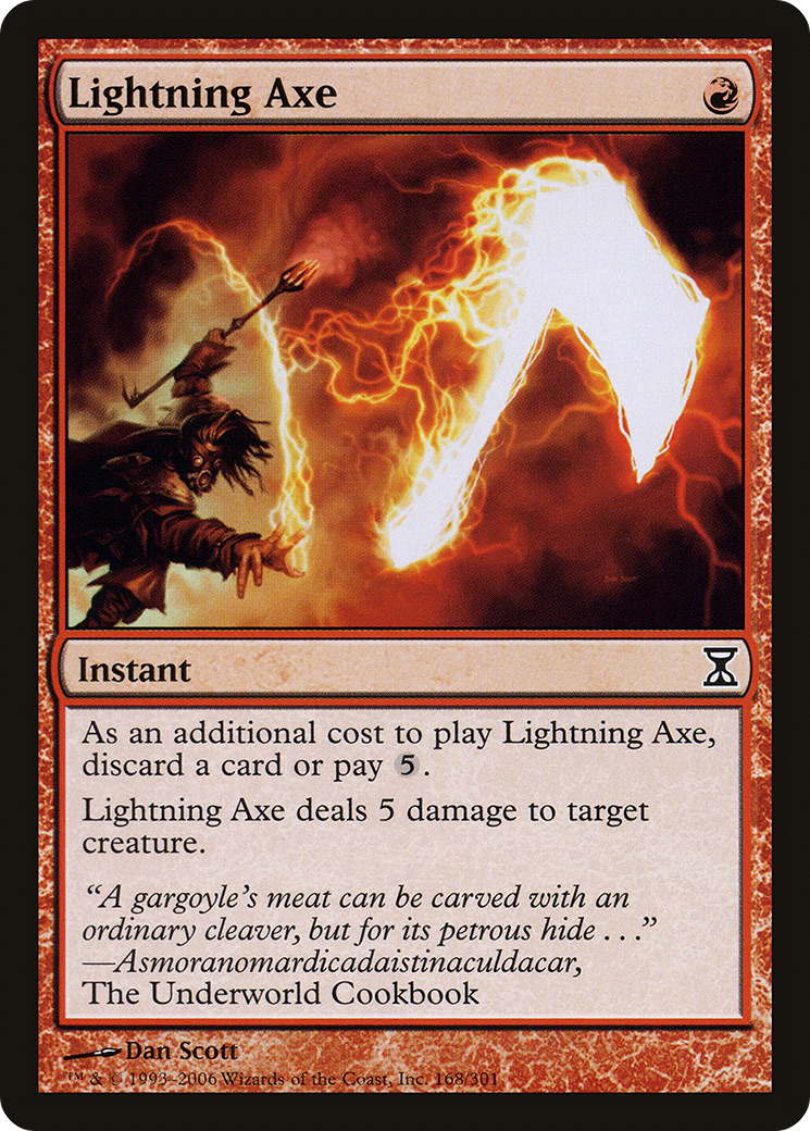 Lightning Axe (TSP-168) [Time Spiral] Foil