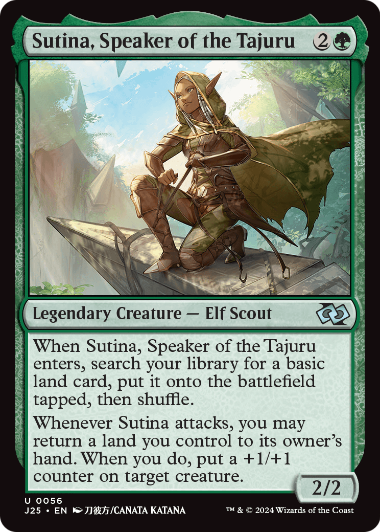 Sutina, Speaker of the Tajuru (Anime) (J25-056) [Foundations Jumpstart]
