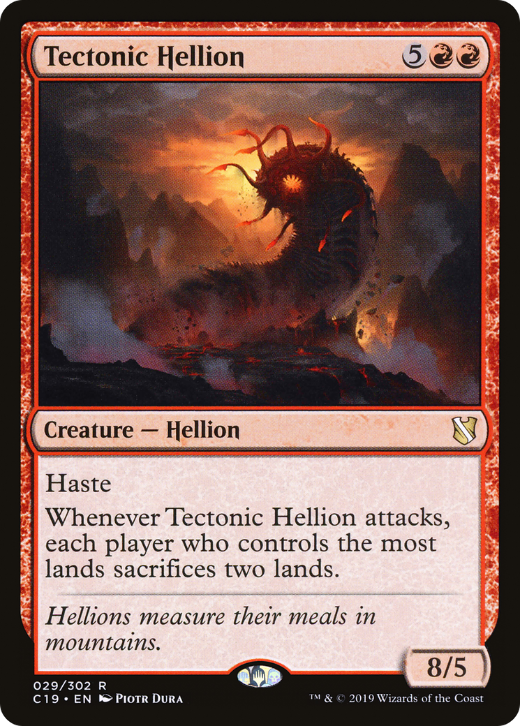 Tectonic Hellion (C19-029) [Commander 2019]