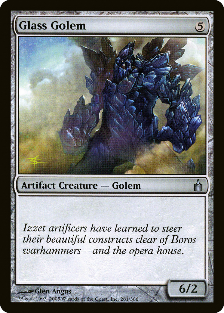 Glass Golem (RAV-261) [Ravnica: City of Guilds]