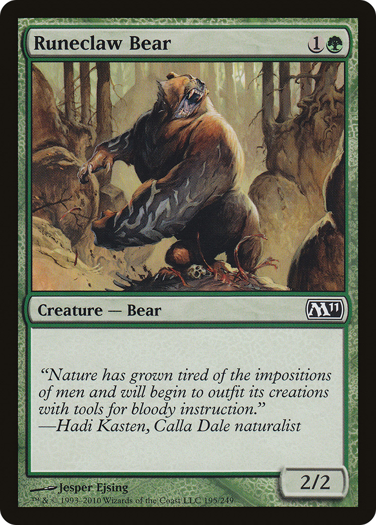 Runeclaw Bear (M11-195) [Magic 2011]