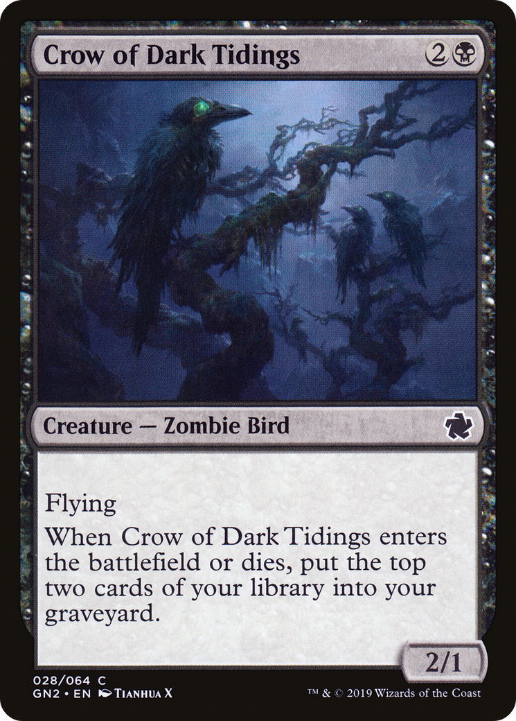 Crow of Dark Tidings (GN2-028) [Game Night 2019]