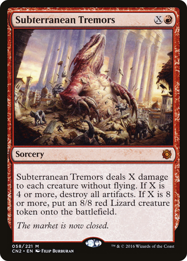 Subterranean Tremors (CN2-058) [Conspiracy: Take the Crown]