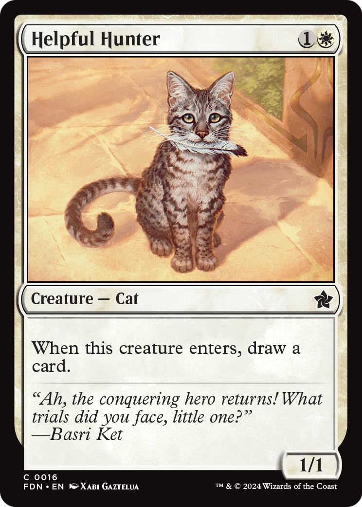 Helpful Hunter (FDN-016) [Foundations] Foil