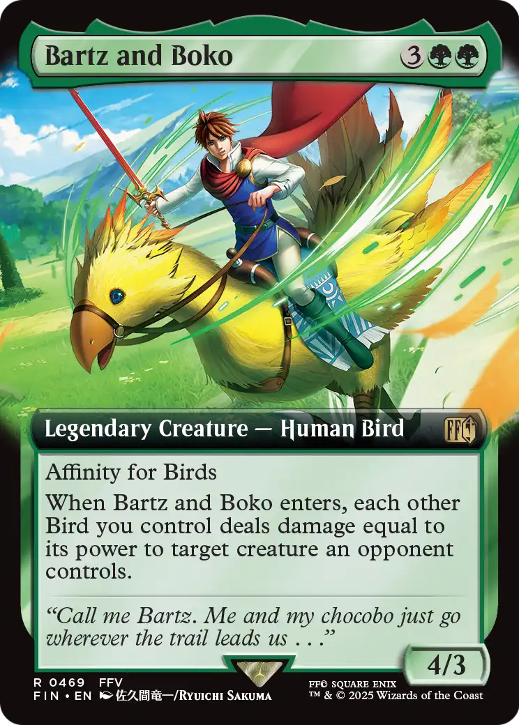 Bartz and Boko (Extended Art) (FIN-469) [FINAL FANTASY] Foil
