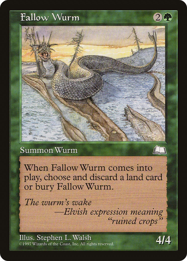 Fallow Wurm [Weatherlight]