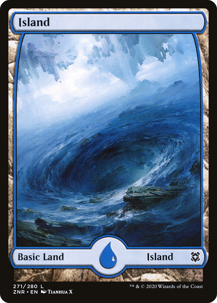 Island (271) - Full Art (ZNR-271) [Zendikar Rising]