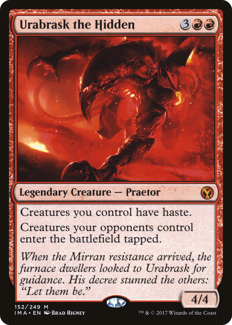 Urabrask the Hidden (IMA-152) [Iconic Masters] Foil