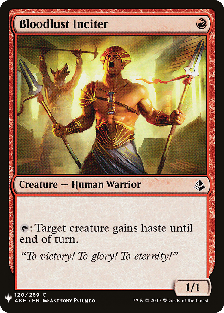 Bloodlust Inciter (LIST-AKH-120) [The List]