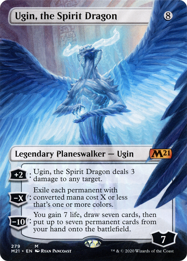 Ugin, the Spirit Dragon (Borderless) (M21-279) [Core Set 2021] Foil