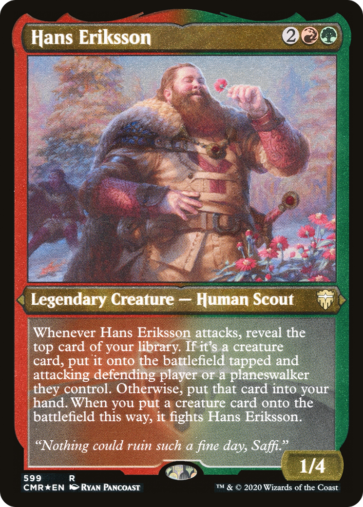 Hans Eriksson (Foil Etched) (CMR-599) [Commander Legends] Foil
