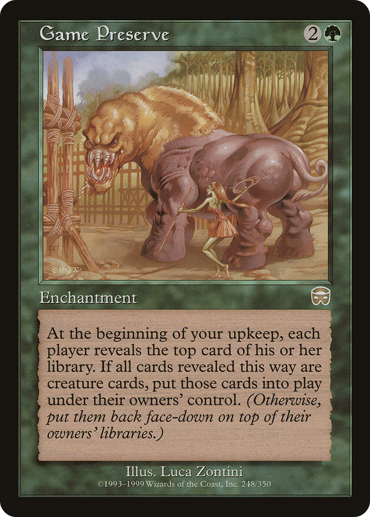 Game Preserve (MMQ-248) [Mercadian Masques] Foil
