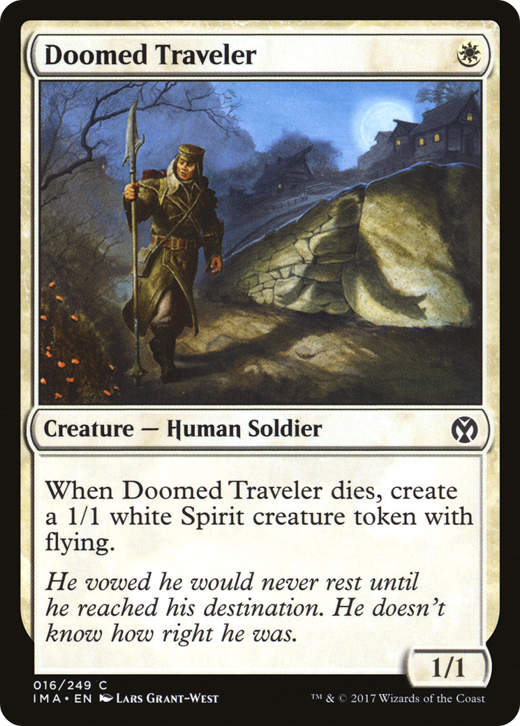 Doomed Traveler (IMA-016) [Iconic Masters] Foil