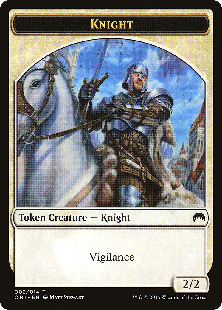 Knight Token (ORI-002) [Magic Origins Tokens]