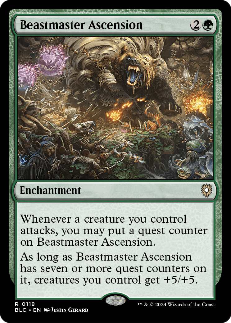 Beastmaster Ascension (BLC-118) [Bloomburrow Commander]
