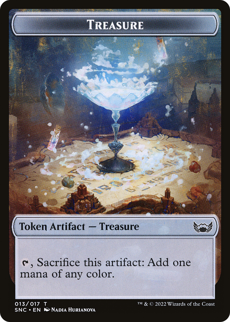 Treasure Token (SNC-017) [Streets of New Capenna Tokens]