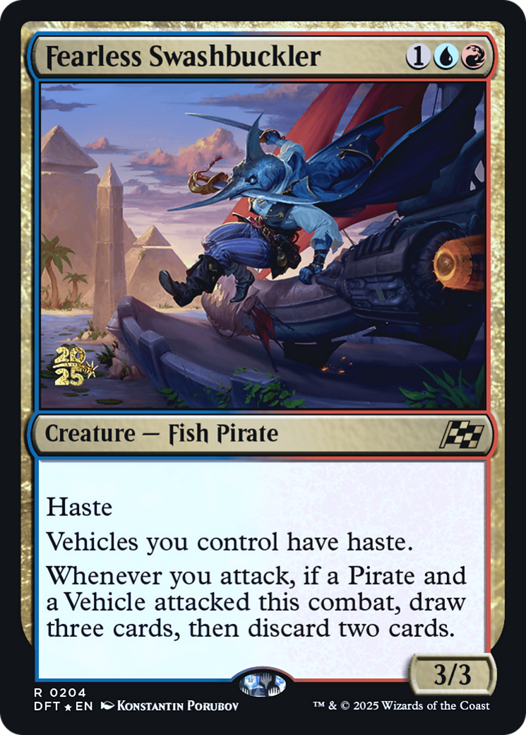 Fearless Swashbuckler (PRE-204) [Prerelease Cards] Foil